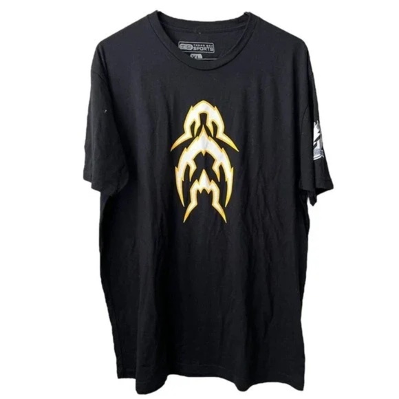 Tampa Bay Lightning 2022 Reverse Retro Black Flame Tee MEN'S AUTHENTIC - XL - Picture 1 of 4